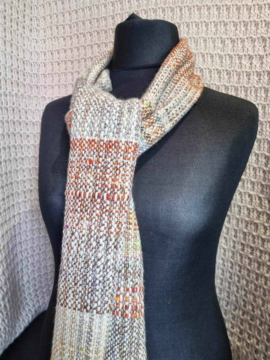 Handmade handwoven scarf