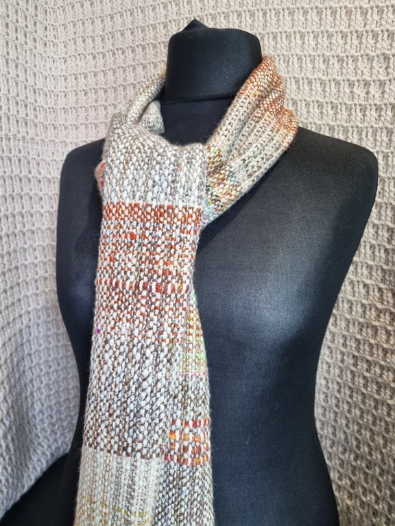 Handmade handwoven scarf