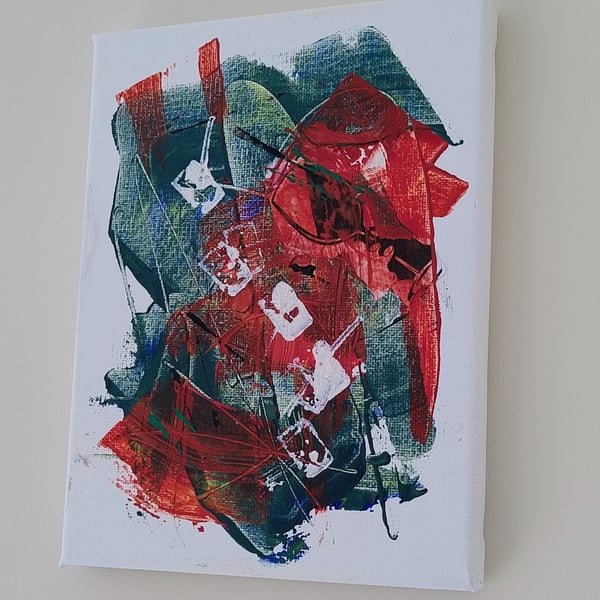 Urban Drift: A Textured Abstract Canvas Study