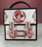 Handmade Handbag Scrapbook Album. Vintage Photo Memory Book.