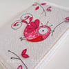 embroidered bird sketchbook