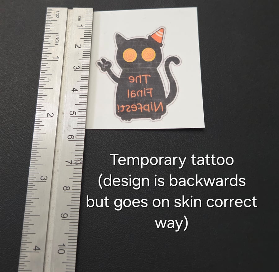 Nipfest Temporary Tattoos ROCK CAT