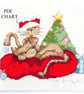 Cosy Christmas Cats Cross Stitch PDF Digital Download Chart