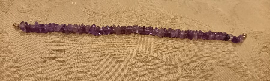 Amethyst crystal bracelet 