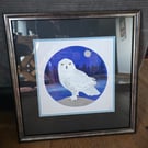 Snowy Owl Framed Original Painting 