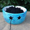 Yarn bowl knitting or crochet wool hand thrown pottery ceramic