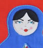 Red Applique Russian Doll iPad Case - Image 4