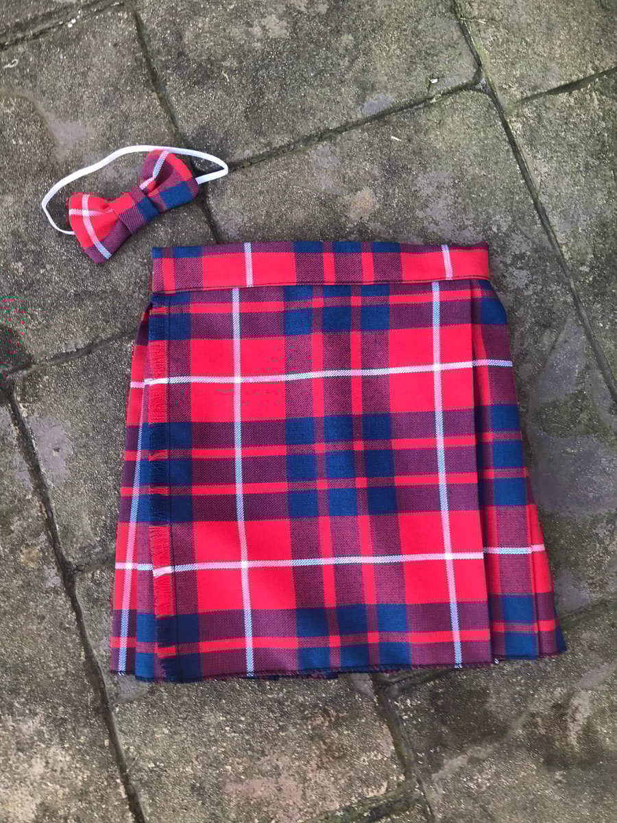 Hamilton Tartan Kilt and Bow Tie for babies , children