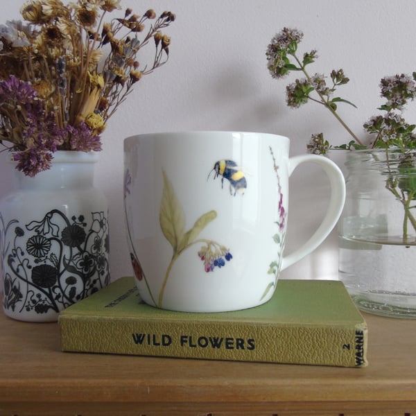Wildflowers bone china Mug