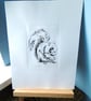 Squirrel Limited Edition Original Hand-Pulled Drypoint Print Animal Art - Image 3