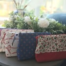 Handmade Laura Ashley Fabric Make-up Bag