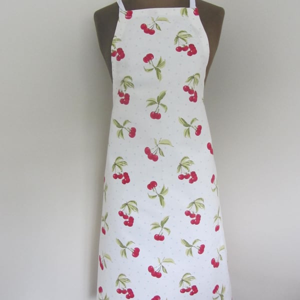 Adult apron in a cherry design