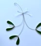 Stained Glass Mistletoe Bunch Suncatcher - Handmade Window Decoration  - Image 3