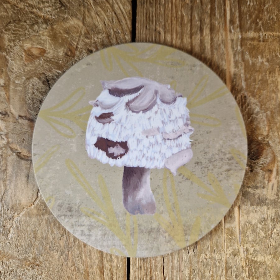 Shaggy Parasol Fungi Coaster