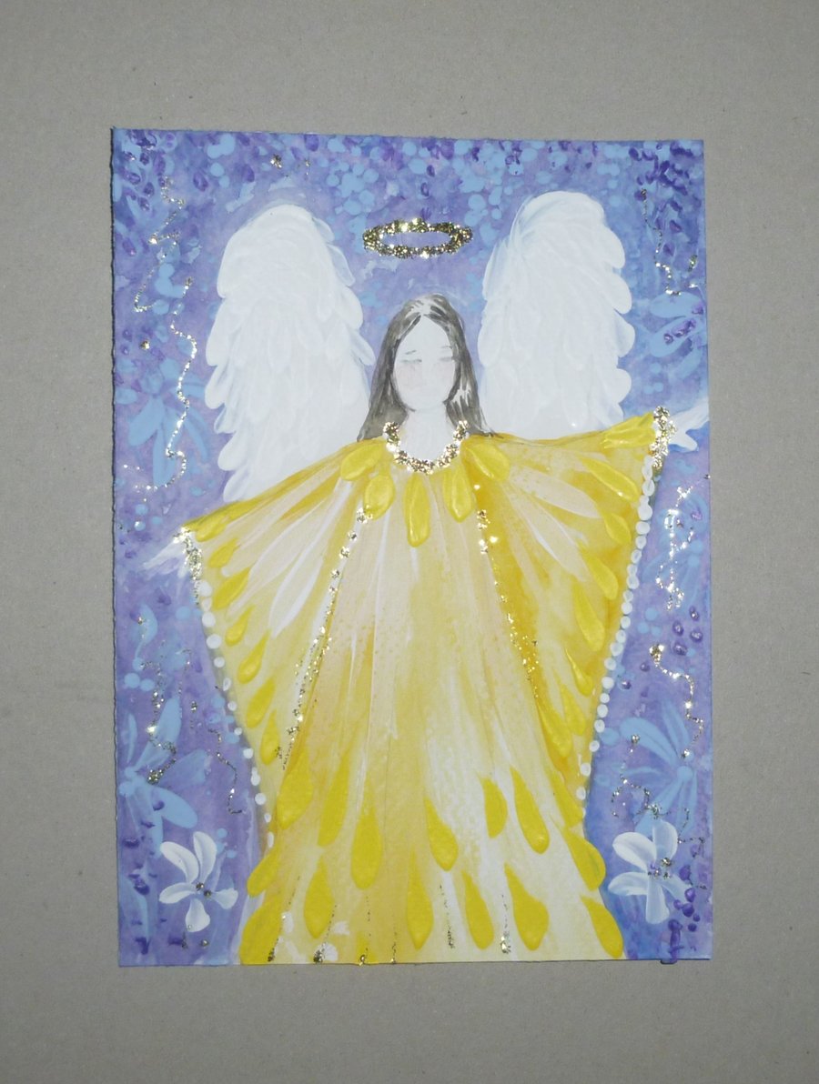 hand painted angel art painting ( ref FA208 PN G2 )