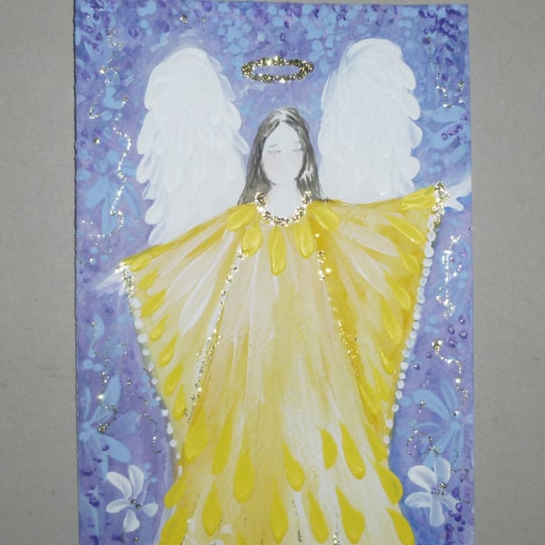 hand painted angel art painting ( ref FA208 PN G2 )