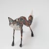 Braw Large Paper Mache Standing Fox Sculpture
