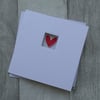 Red Love Heart - Anniversary, Wedding or Valentine's Day Card