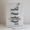 'Sail Away' - Handmade C6 Blank Card
