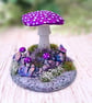 Metallic Purple Mushroom Ornament  - Image 1