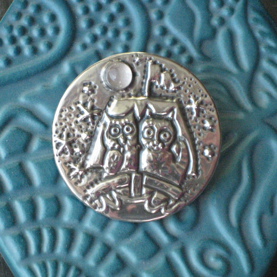The Owl and the Pussycat Brooch