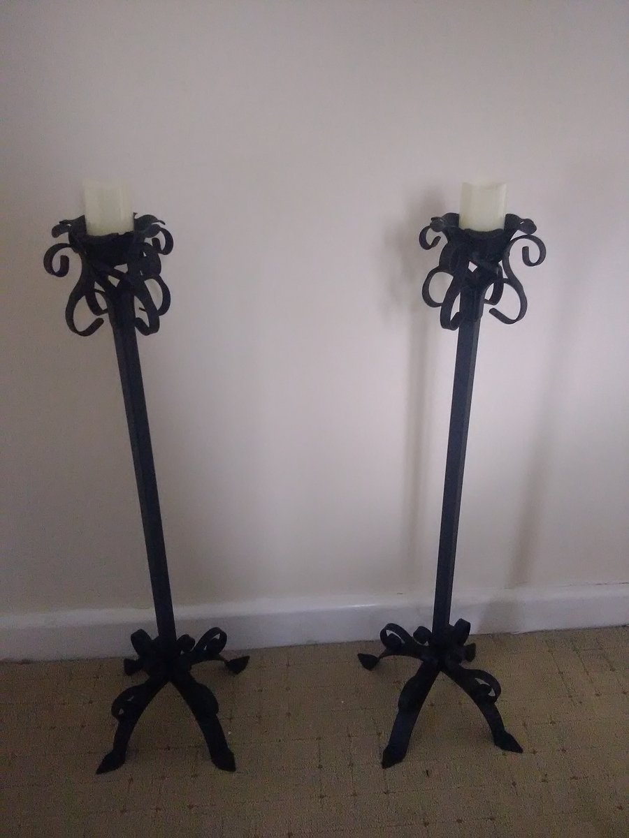 Wrought iron handmade Traditional Floor Standing Candle holders