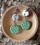 Polka dot dangle earrings 