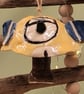 Ceramic Blue tit bell