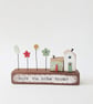 Little Wooden Houses with Clay & Button Garden 'Enjoy the little things' - Image 2
