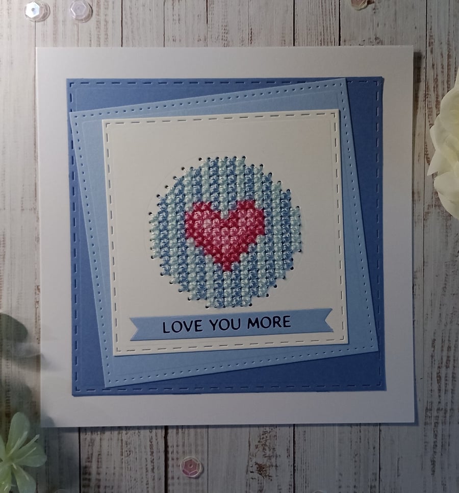 Love You More Greetings Card