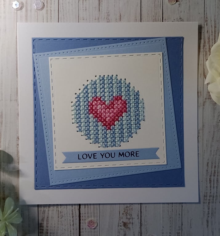Love You More Greetings Card