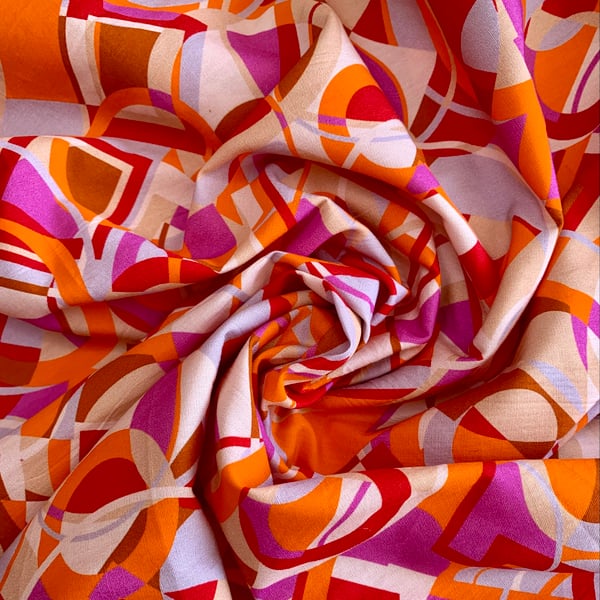 Psychedelic Groove OP ART 60s 70s style fabric