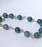 Gold filled Apatite Beaded Bracelet - Image 1