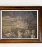 Echoes of the past, aquatint with etching and gold varnish, on paper, signed - Image 2
