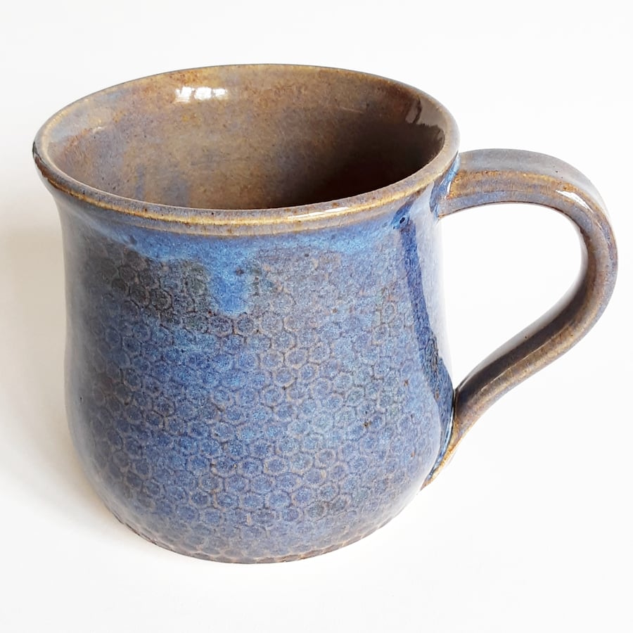 Spotty Blue Mug - Hand Thrown Stoneware Ceramic Mug