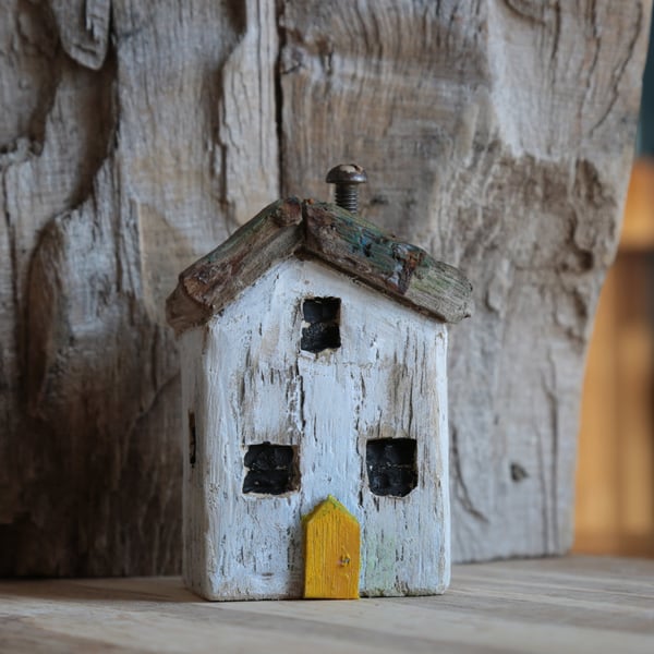 Wonky Driftwood Hoose, Driftwood Art from Scotland No8.