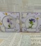 Pack of 2 floral get well soon and best wishes cards - Image 2