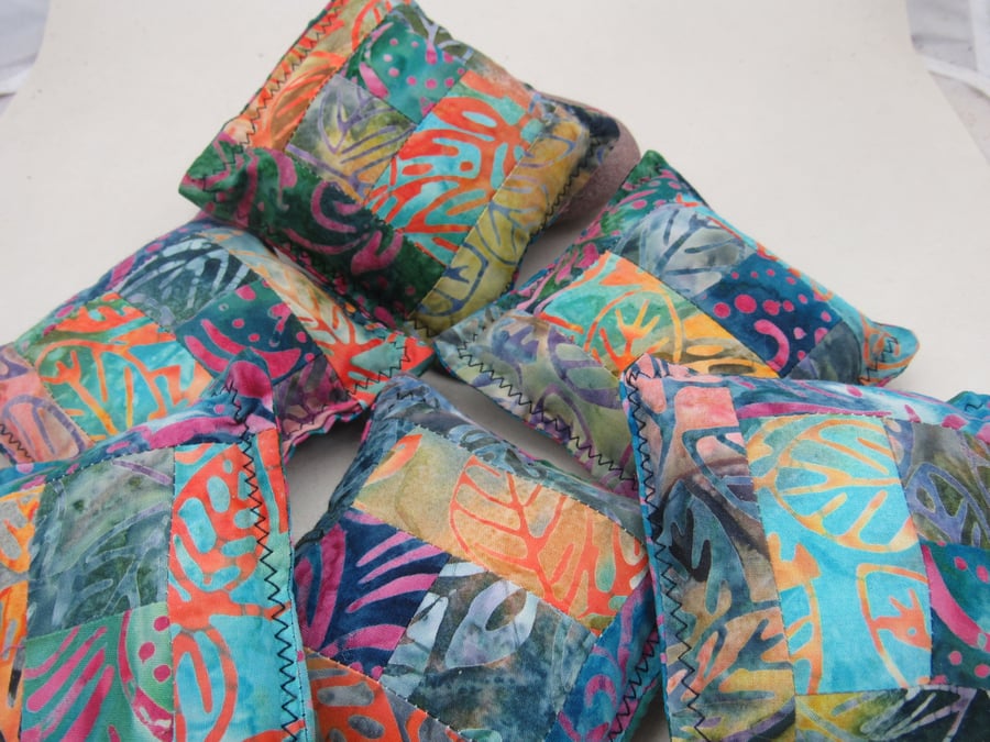 Handmade Batik Cotton Patchwork Pincushion