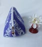 Pretty patchwork purple and white pouch - Image 2