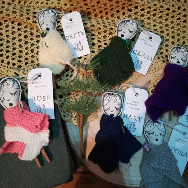 Bronte Lavender Peg Doll