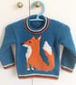 Knitting Pattern for a  Fox on a Sweater.  Digital Pattern - Image 4