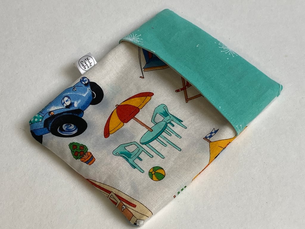 Reusable snack bag with food safe lining. Camping design