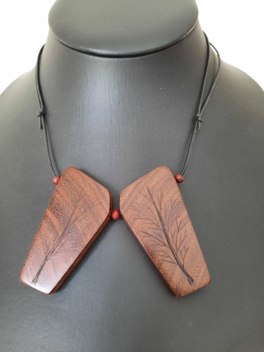 Dark Wood, Wooden pendant