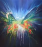 Caught in the Act is a framed print on canvas an idyllic alpine scene exploding  - Image 10