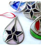 Teardrop Decoration Star Stained Glass Suncatcher Christmas - Image 3