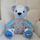 Custom Memory Bear from Baby Clothes, Adult Clothing or School Uniform