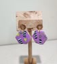 Abstract hexagon purple dangles - Image 1