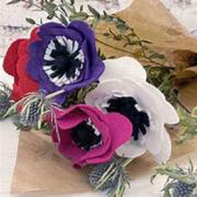 The Crafty Kit Company 'Anemones' Felt Craft Kit