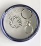 Sterling Silver “Love You More” Handbag Charm, with a Chainmaille Chain, Keyring - Image 1