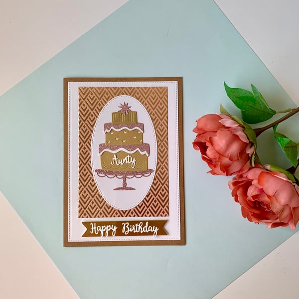 Handmade Birthday Cake Birthday Card